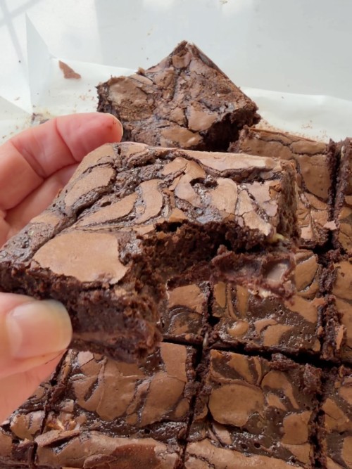 Triple Chocolate Brownies 