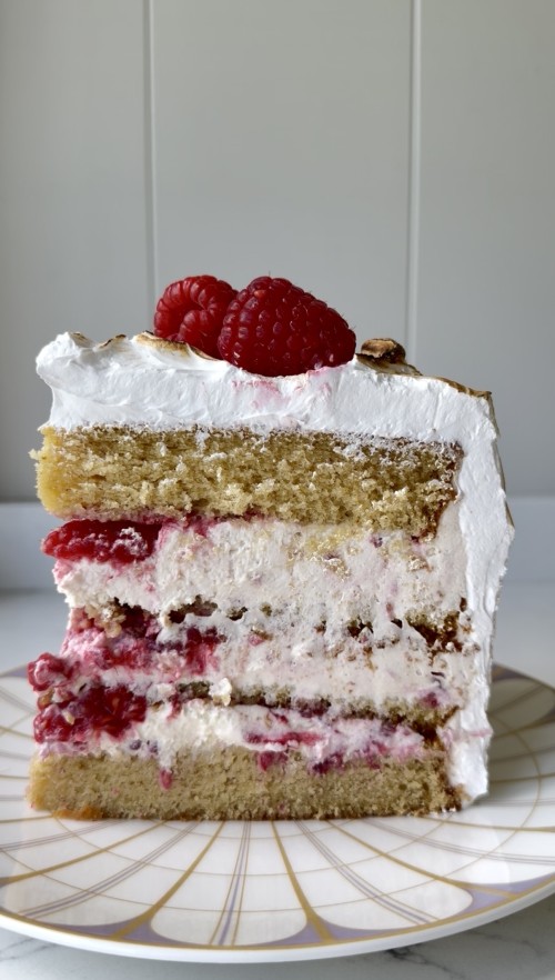 Posh Eton mess celebration cake 