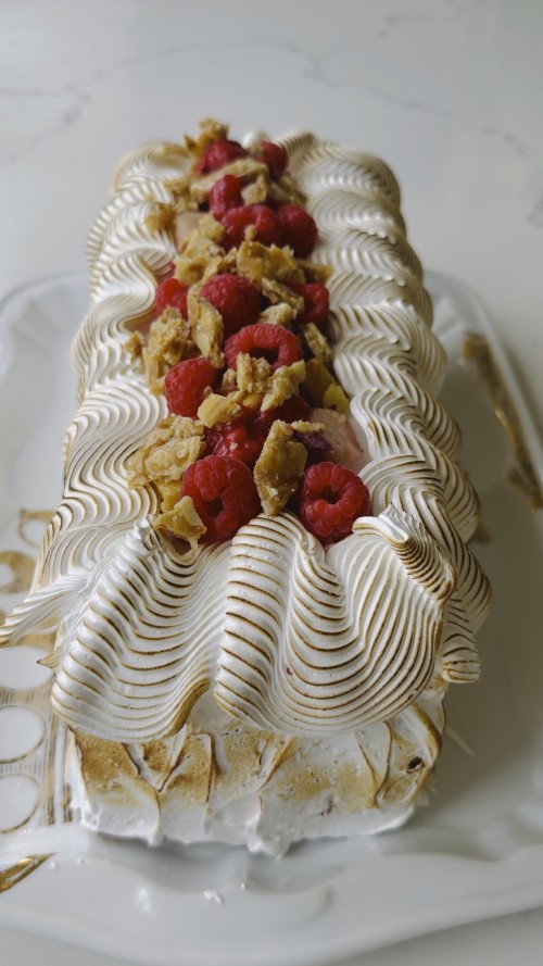 Peach Melba Party Cake 